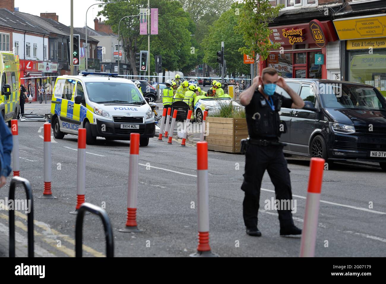 Leicester, Leicestershire, UK 1st June 2021. UK News. A police officer