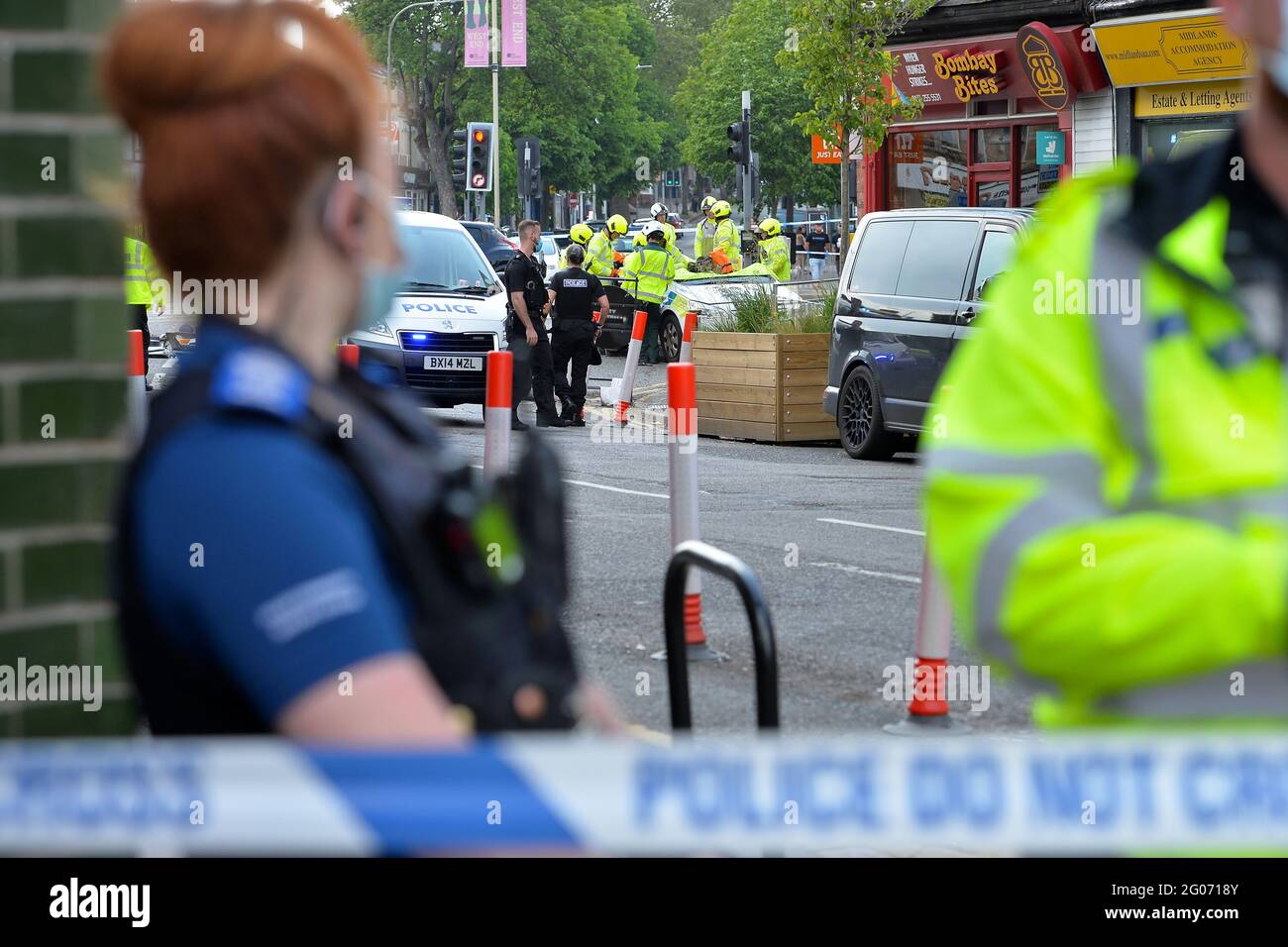 Leicester, Leicestershire, UK 1st June 2021. UK News. A police officer