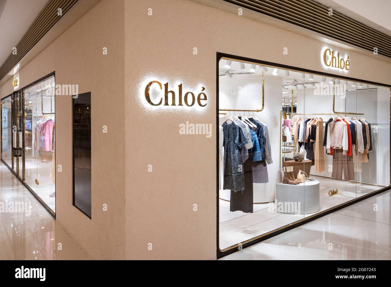French luxury fashion, Chloé store seen in Hong Kong. (Photo by
