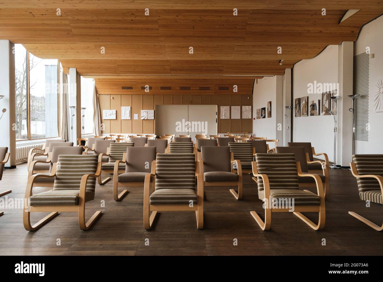 Image of modern empty business conference hall Stock Photo