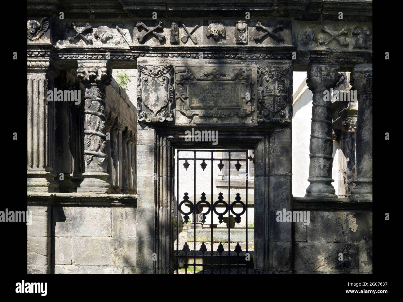 The Robertson of Insh mausoleum, 1664. Inverness, Scotland. Stock Photo