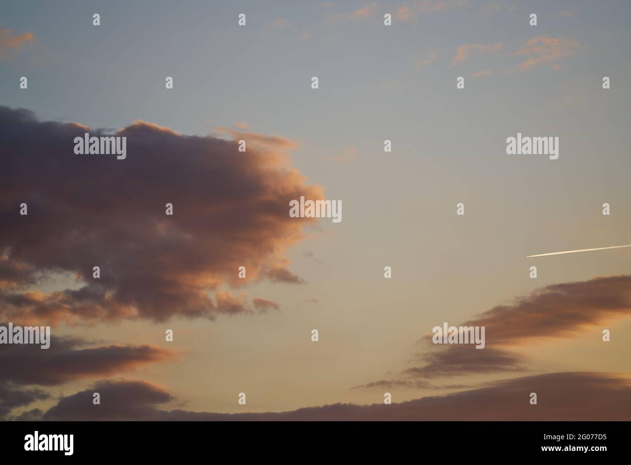 Fiery orange sunset sky. Beautiful sky Stock Photo - Alamy