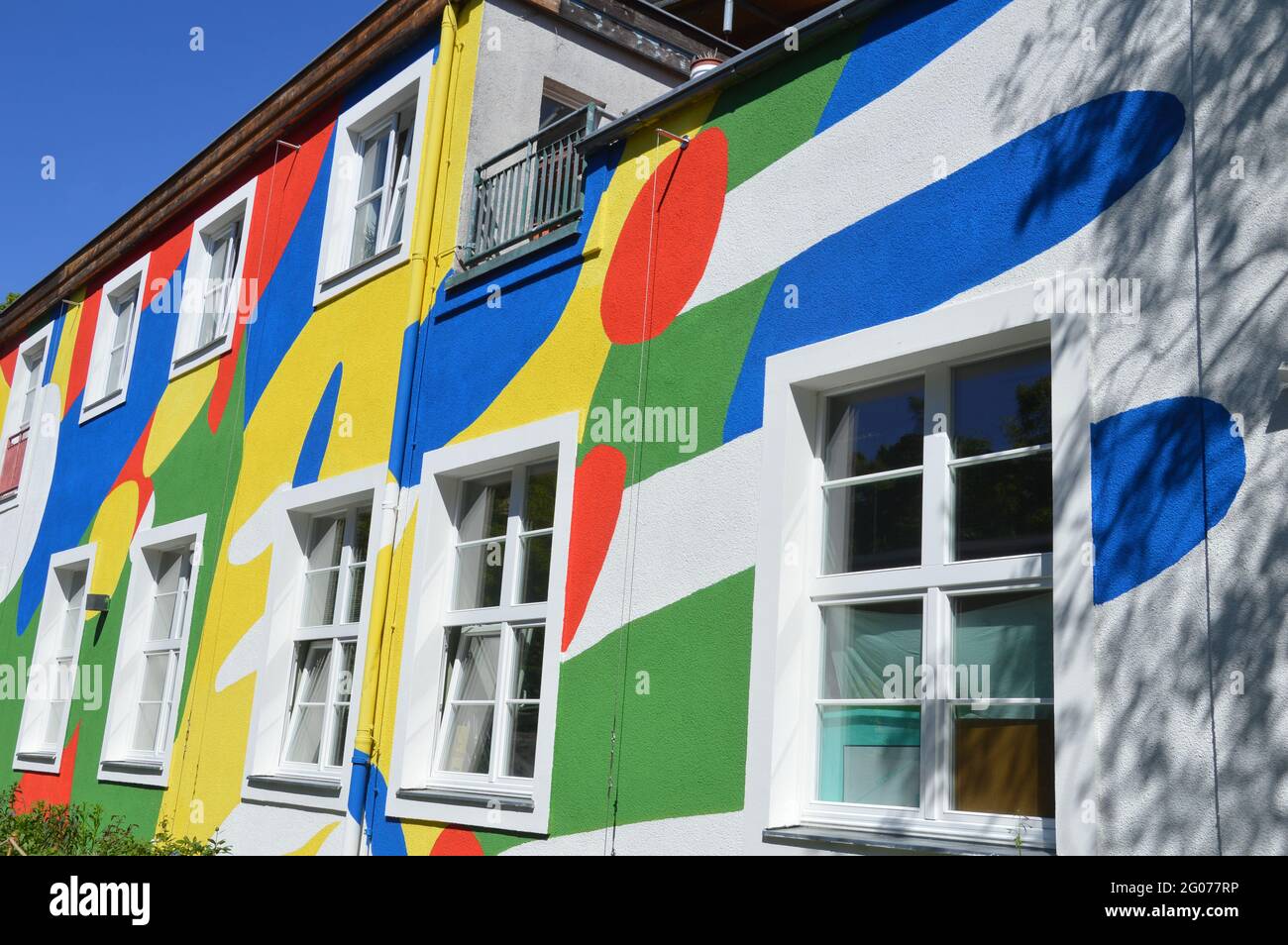 The big wall painting of Niklas Apfel at the UFA Fabrik in Berlin, Germany - 31st May 2021. Stock Photo