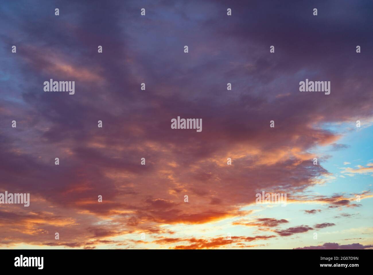 Amazing cloudscape on the sky at sunset time after rain Stock Photo - Alamy