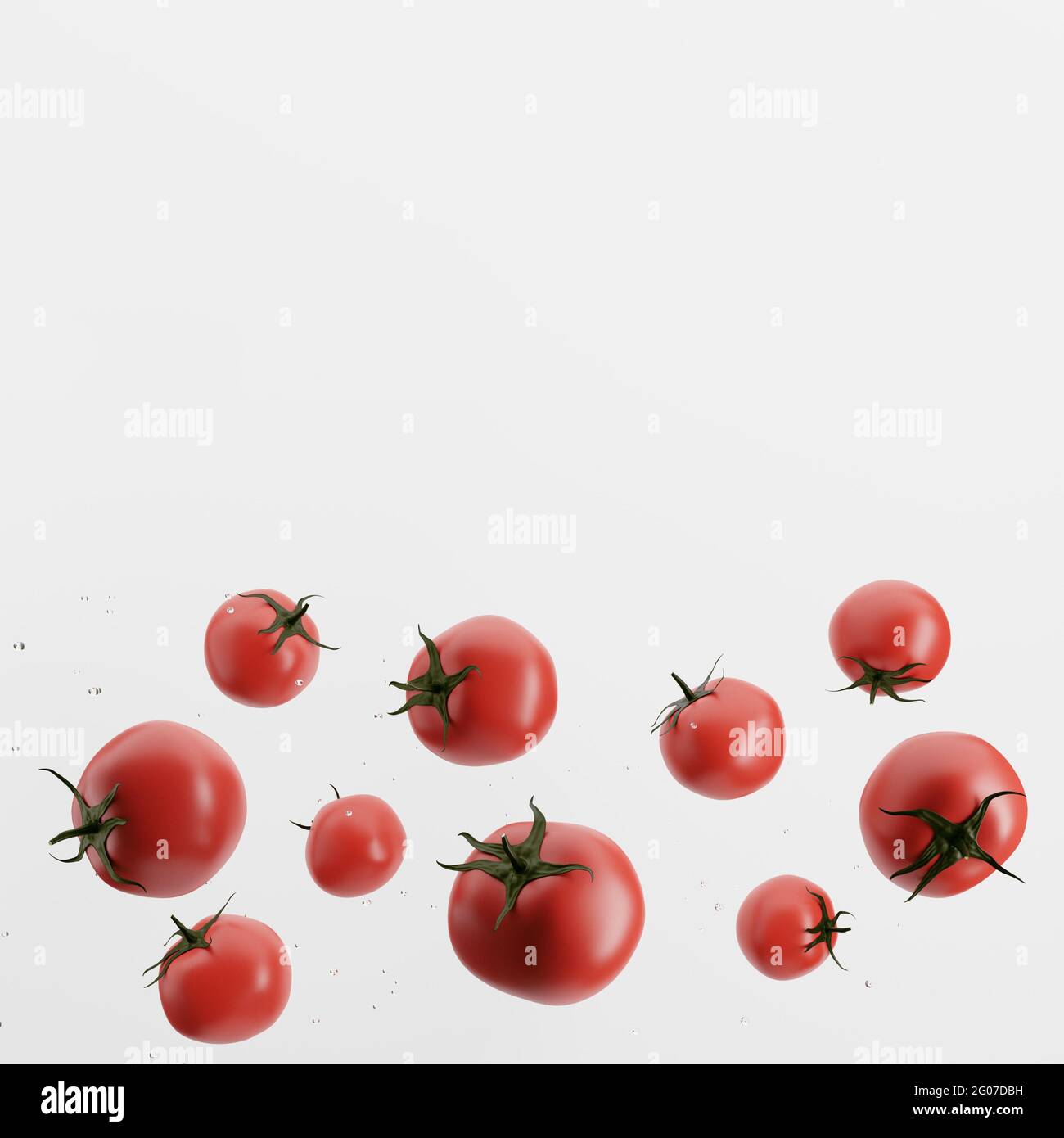 fresh tomatoes isolated on white background Stock Photo - Alamy
