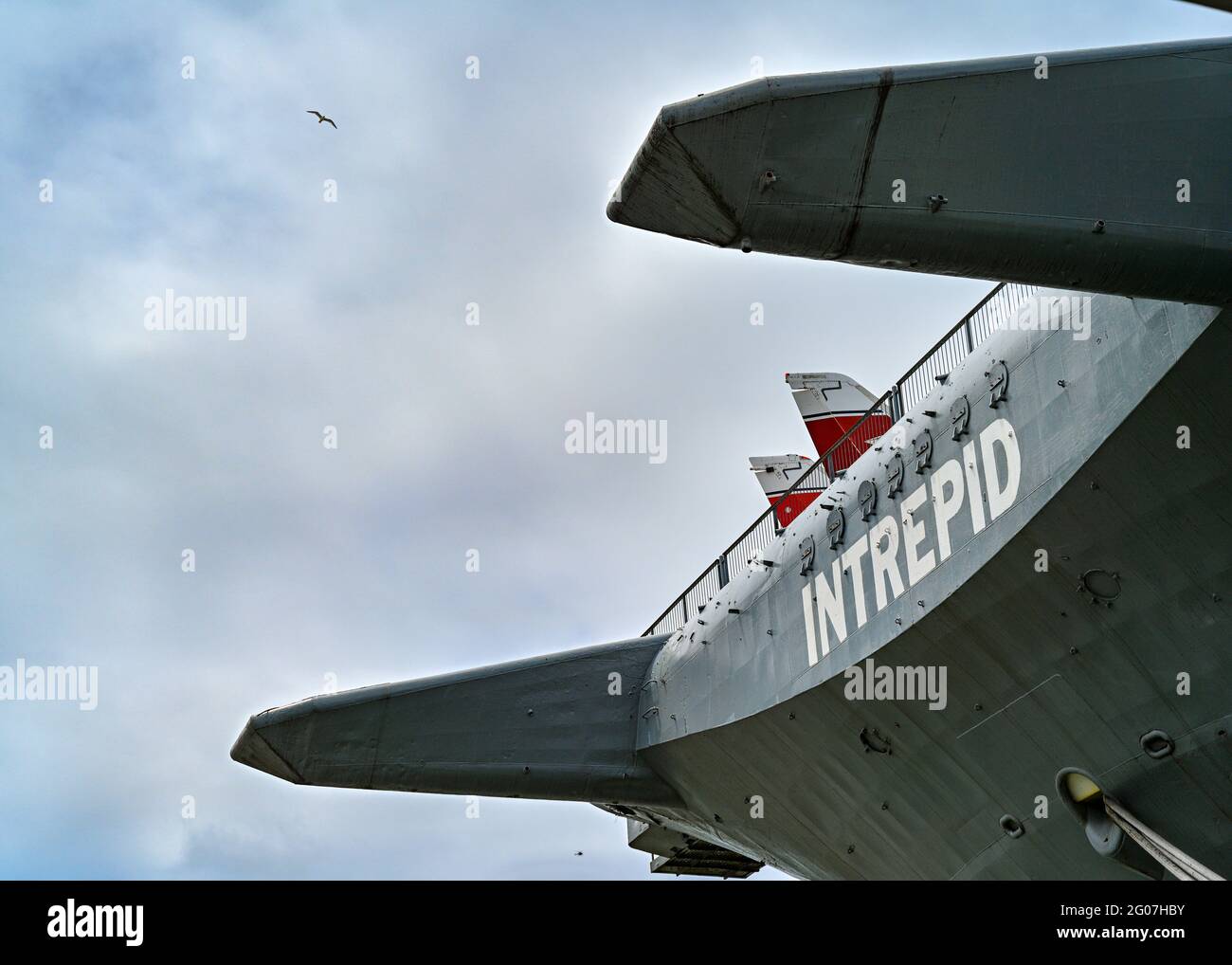 The Intrepid Sea, Air & Space Museum in New York. 31 May 2021 Stock Photo