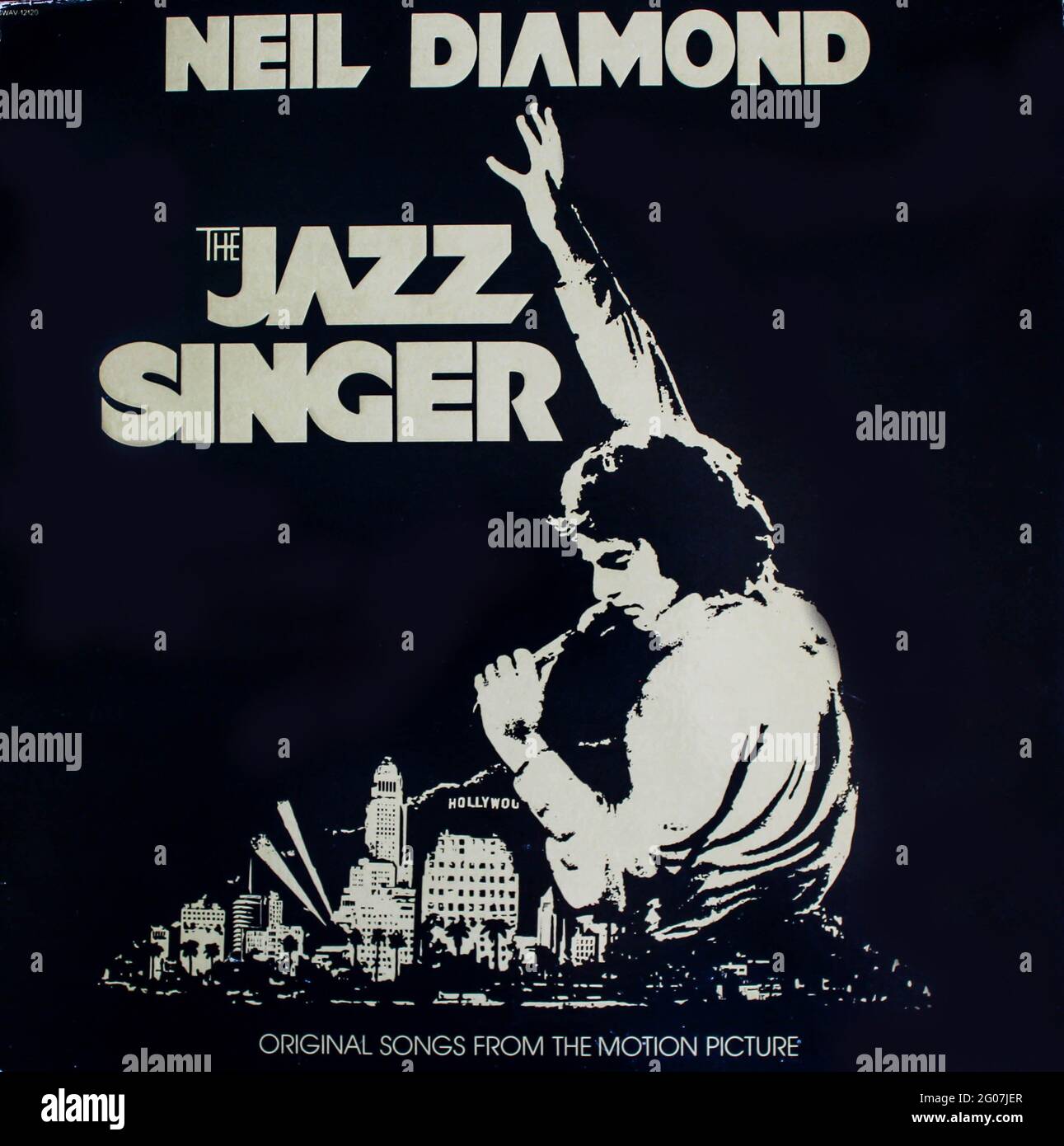 The Jazz Singer is an album by Neil Diamond. Soundtrack music album for the film The Jazz singer on vinyl record LP disc. Album cover Stock Photo