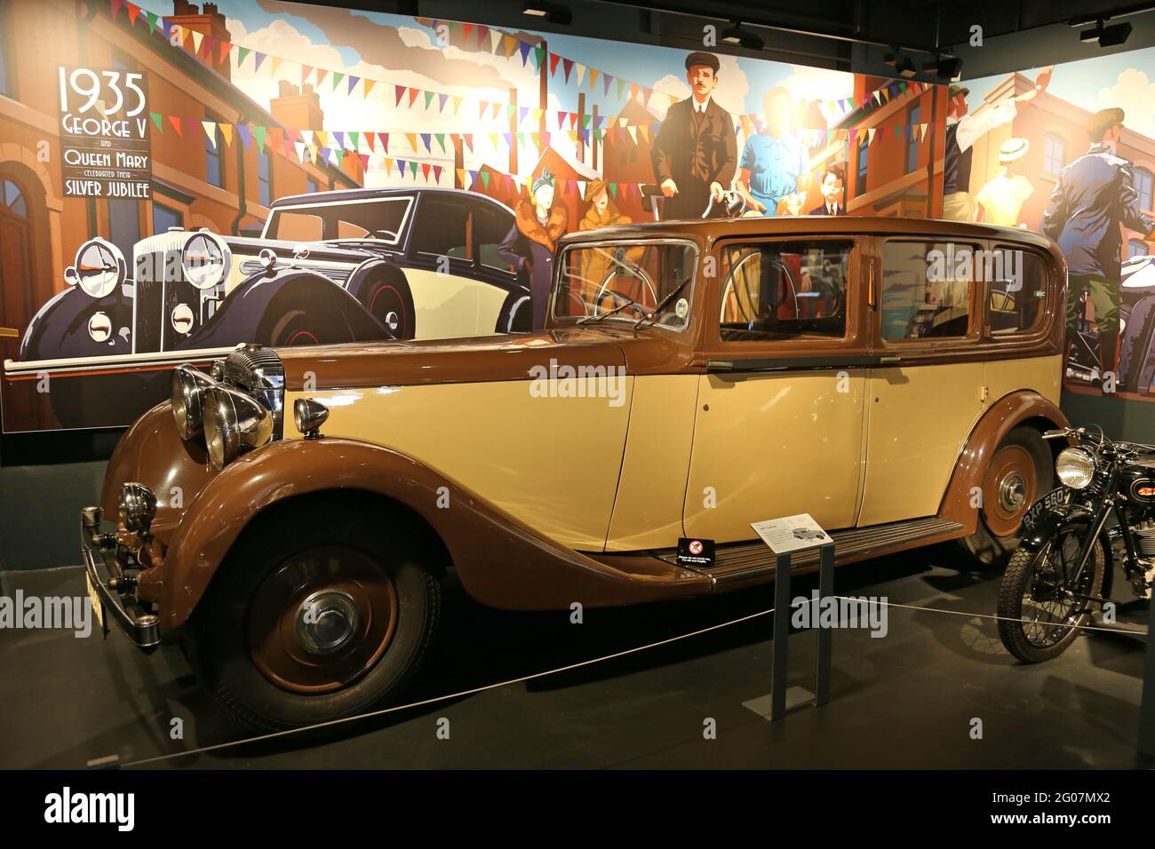 Daimler Limousine (1937), Coventry Transport Museum, Millennium Place, Coventry, West Midlands, England, Great Britain, UK, Europe Stock Photo