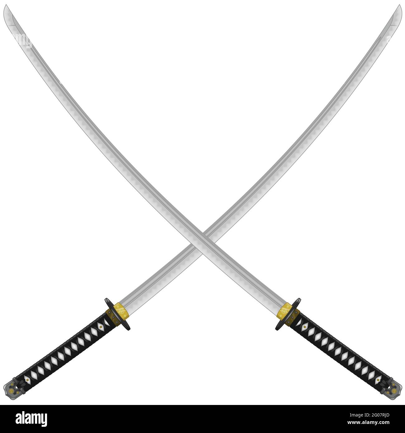 Vector design of a katana samurai swords, katana sword from ancient feudal  japan, used by samurai warriors Stock Vector Image & Art - Alamy