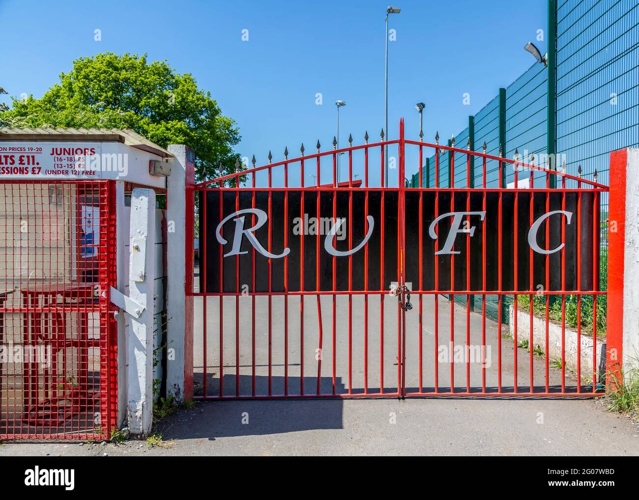 Trico Stadium, home of Redditch United FC. Stock Photo