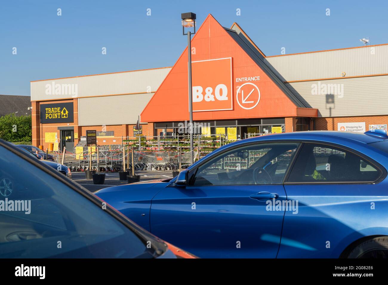 B&Q DIY store logo, brand name, Kent, England Stock Photo - Alamy