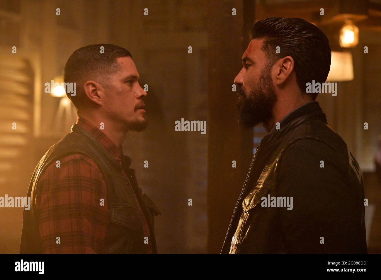 MAYANS M.C., from left JD Pardo, Clayton Cardenas, Chapter the Last