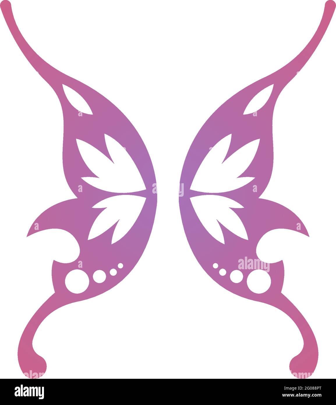 Butterfly icon logo design concept template illustration vector Stock ...