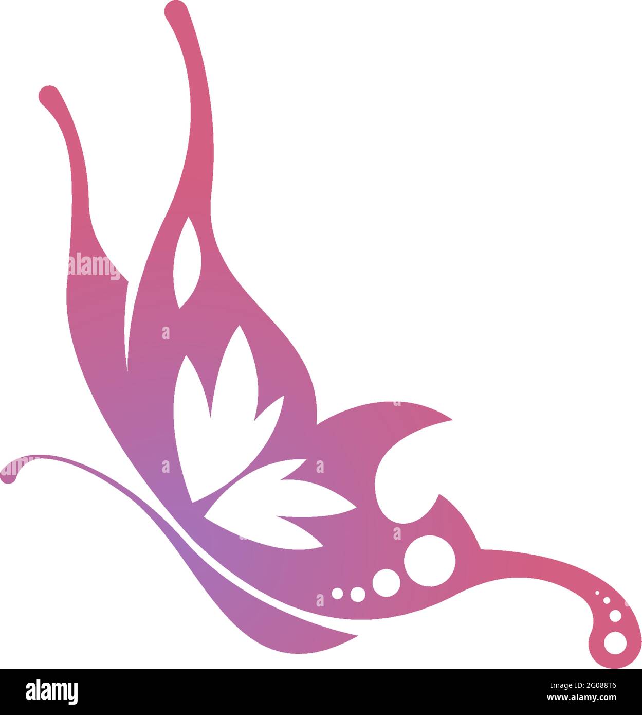 Butterfly icon logo design concept template illustration vector Stock ...
