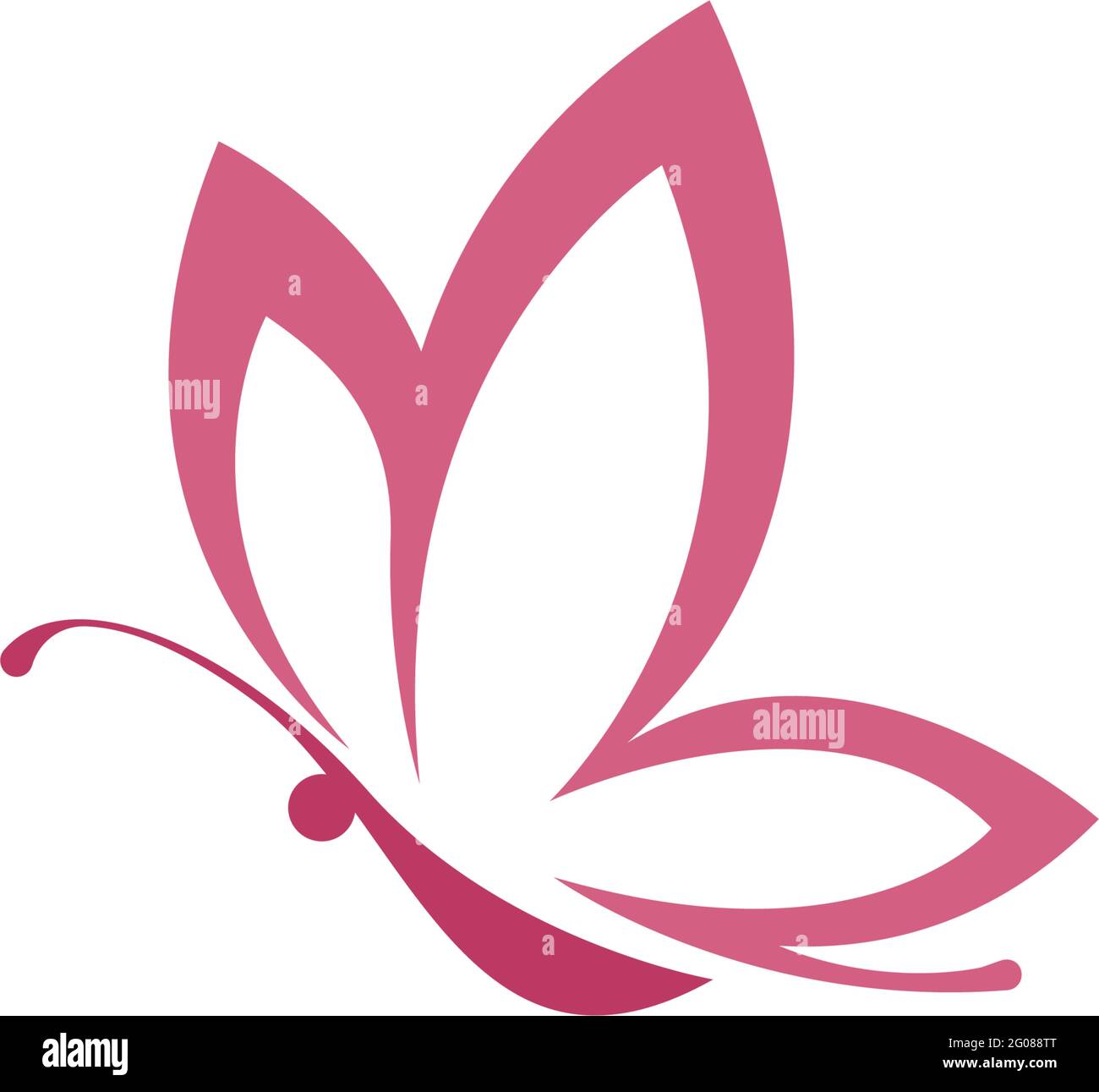 Butterfly icon logo design concept template illustration vector Stock ...