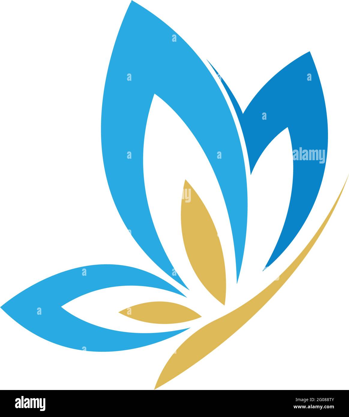 Butterfly icon logo design concept template illustration vector Stock ...