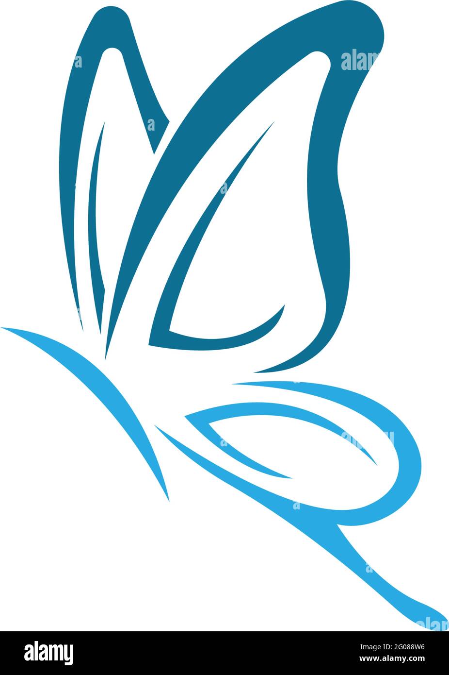 Butterfly icon logo design concept template illustration vector Stock ...