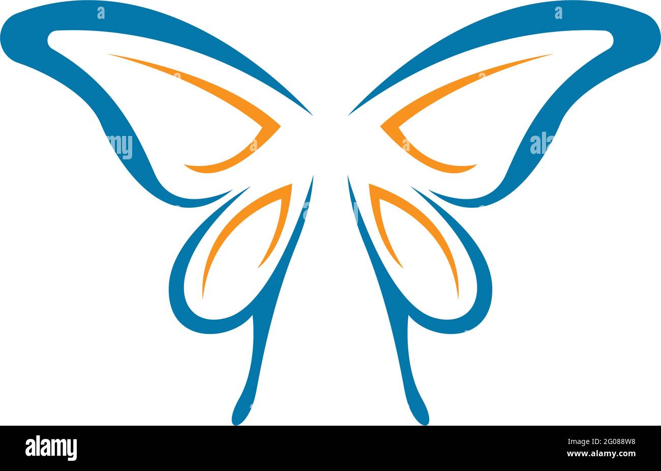 Butterfly icon logo design concept template illustration vector Stock ...