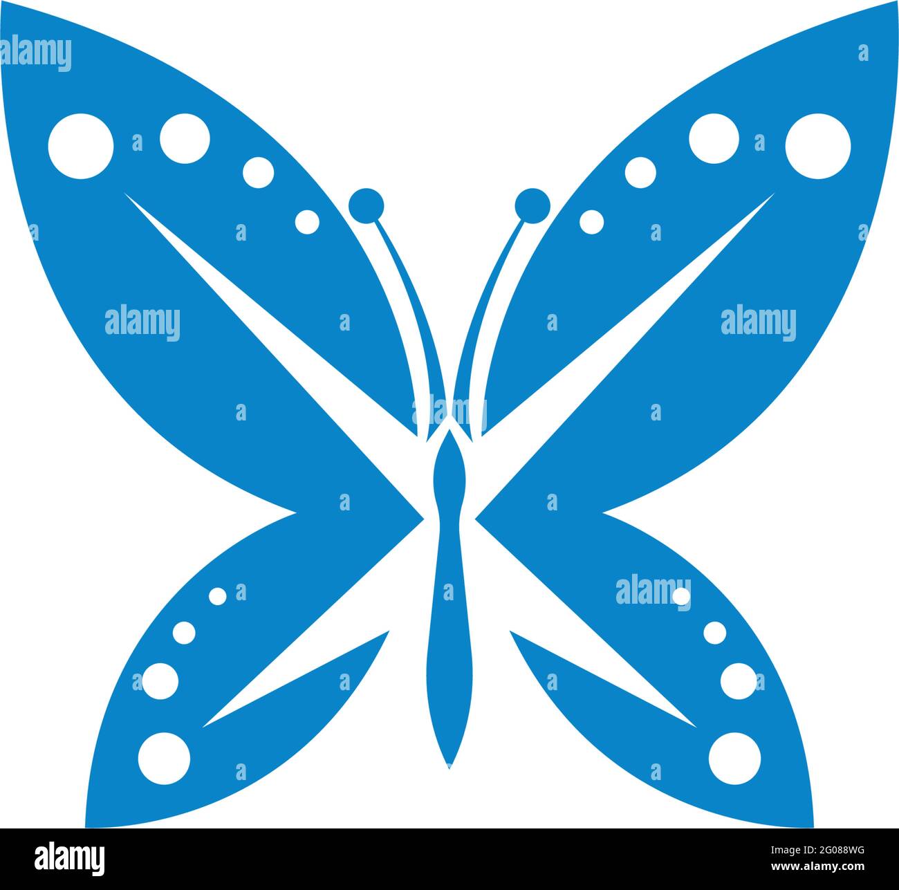 Butterfly icon logo design concept template illustration vector Stock ...