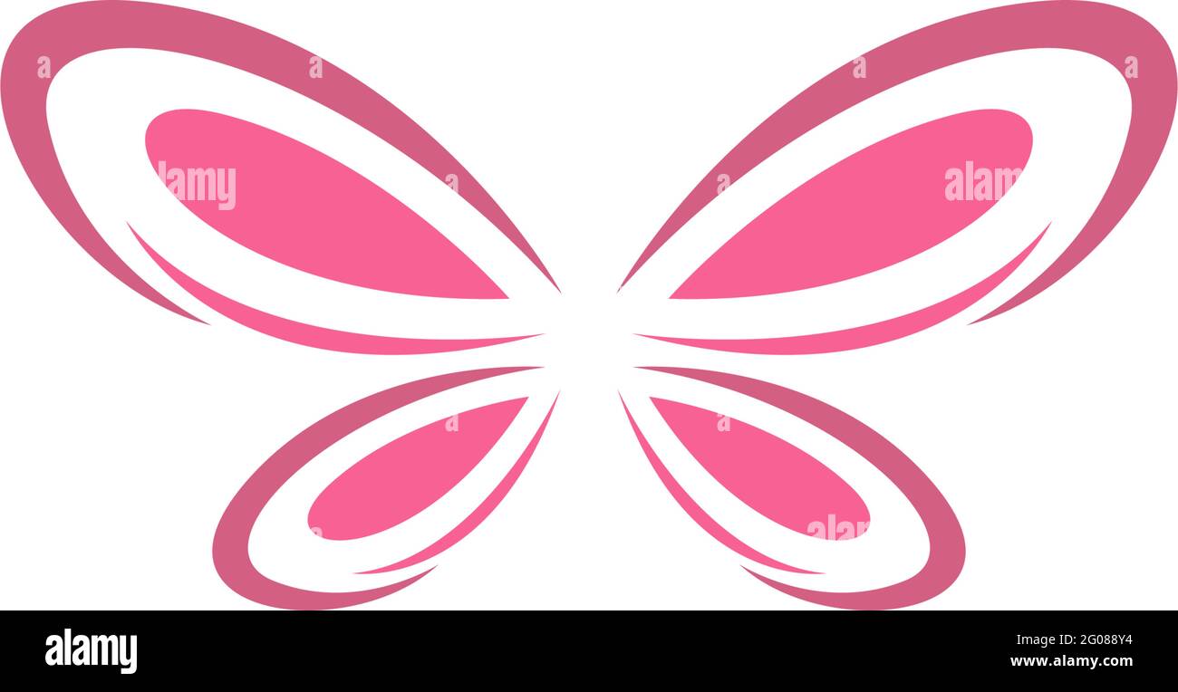 Butterfly icon logo design concept template illustration vector Stock ...