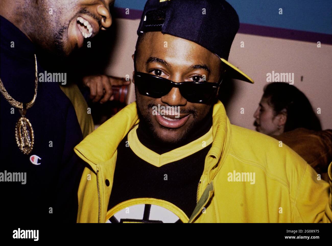 Busy Bee Starsky at a hip hop event at SoBs club, New York, 1991 Stock Photo