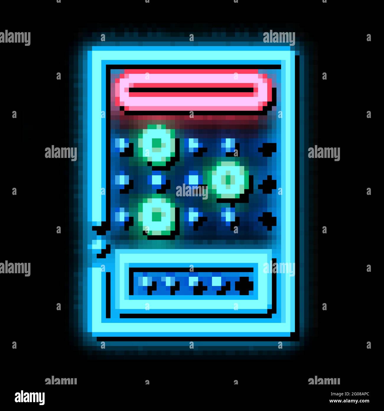 Board Game neon glow icon illustration Stock Vector