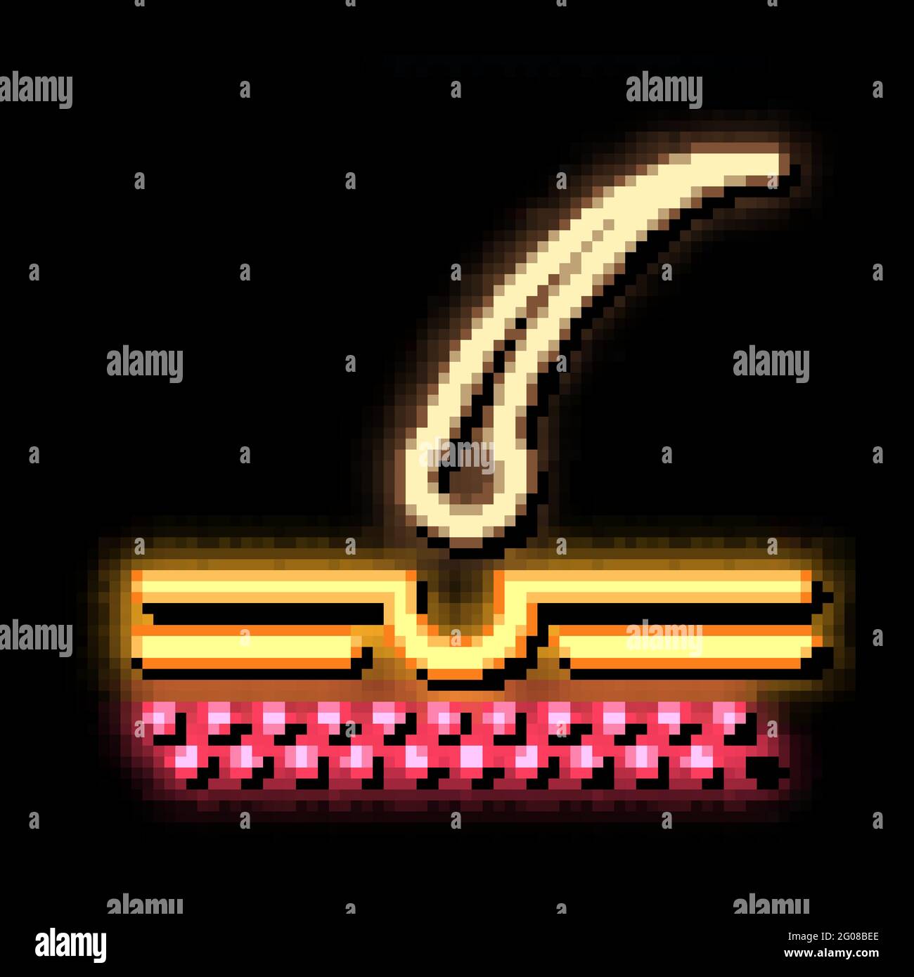 Man laser hair removal Stock Vector Images - Alamy