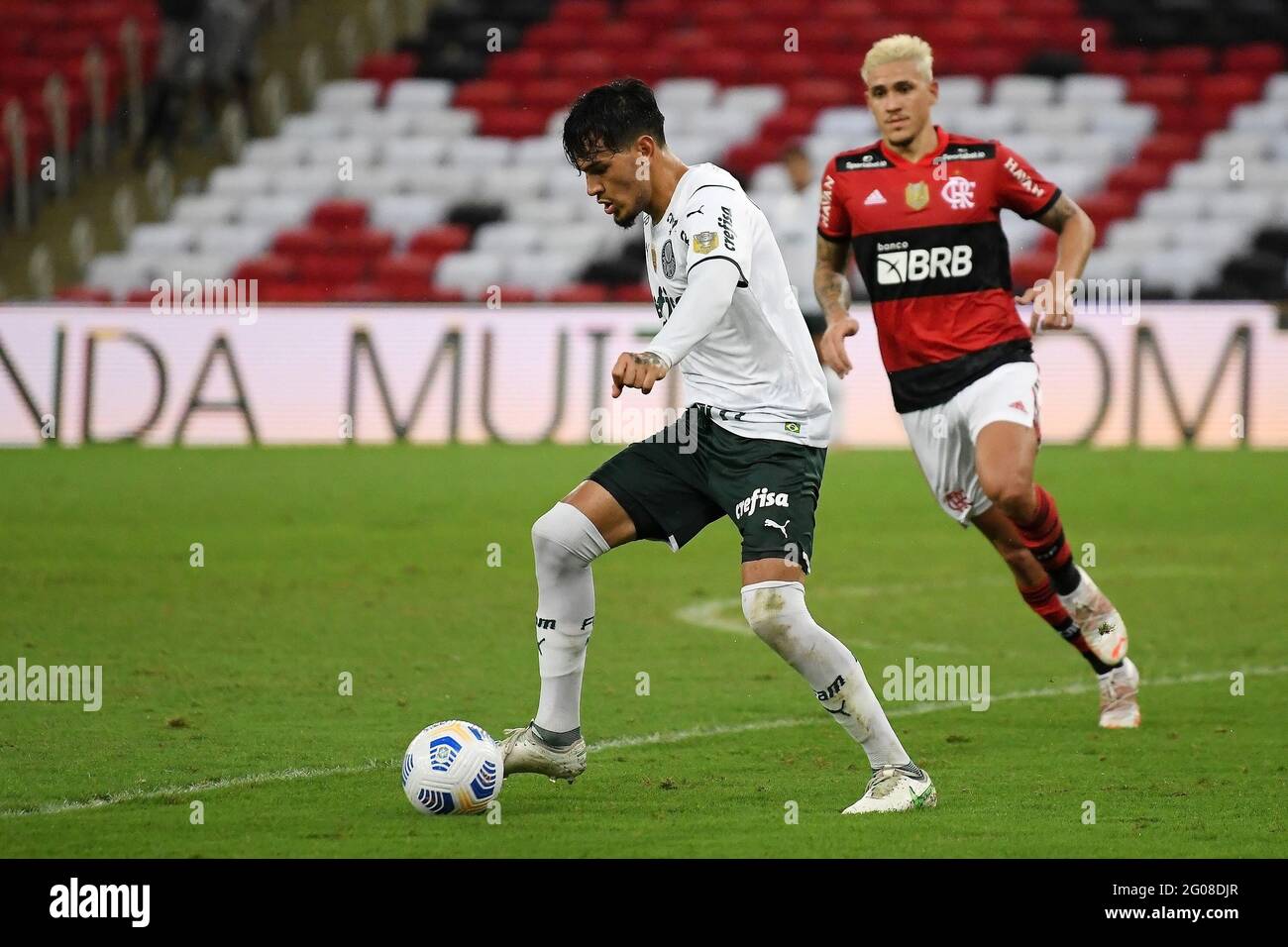 Rio de Janeiro, Brazil, May 30, 2021. The football player from the Palmeiras team, during a match against Flamengo for the 2021 Brazilian championship Stock Photo