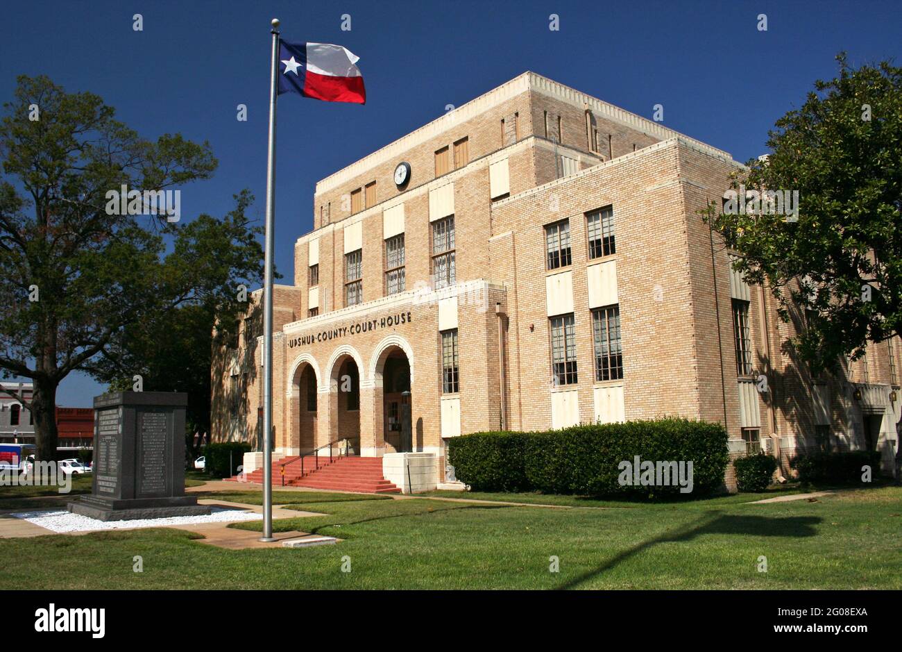 Upshur County Courthouse Building Gilmer, Texas Stock Photo