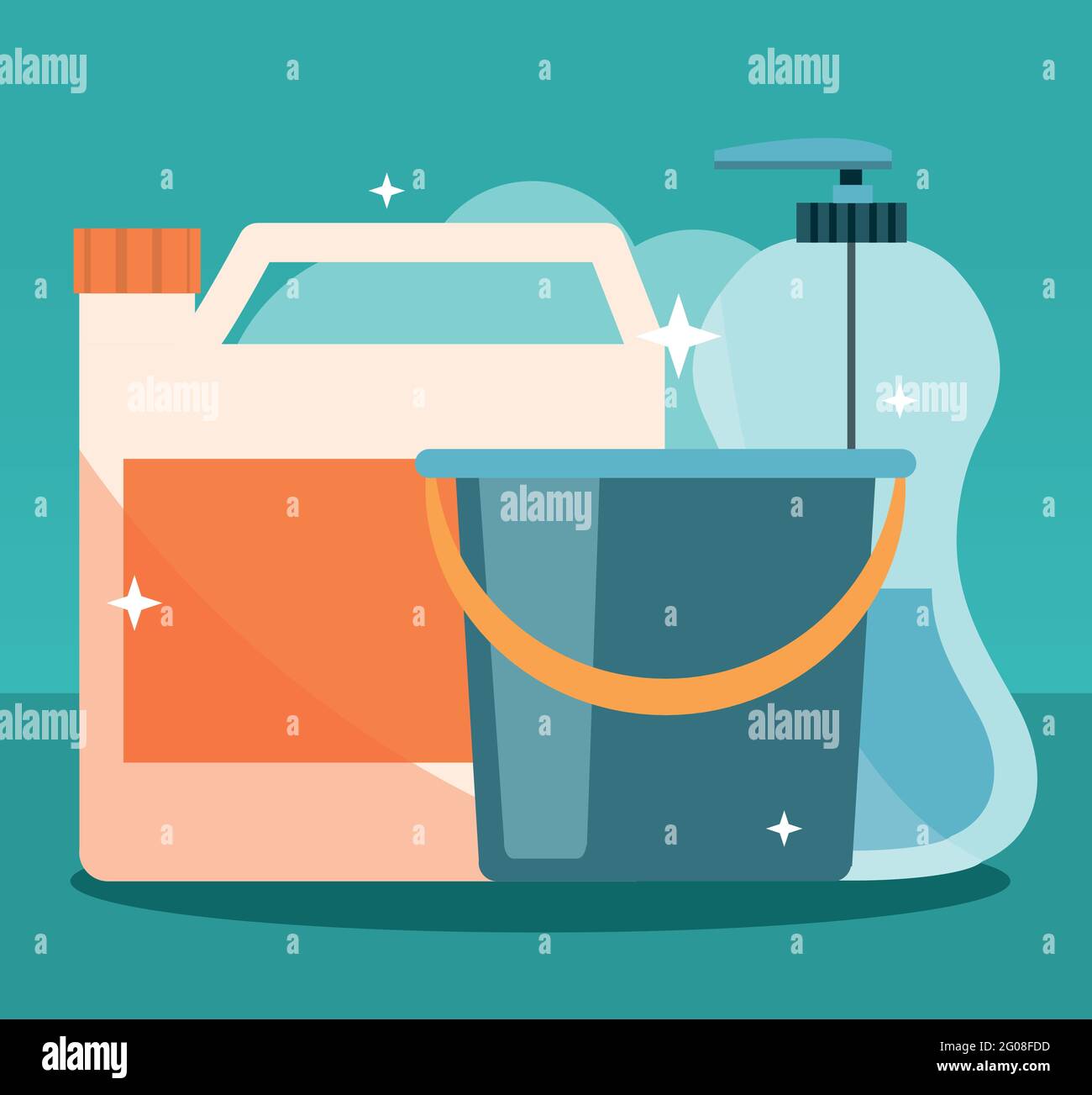 cleaning-equipment-products-stock-vector-image-art-alamy