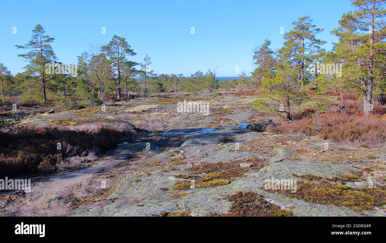 Degerdalin kalliotasanko, Kemiönsaari Stock Photo