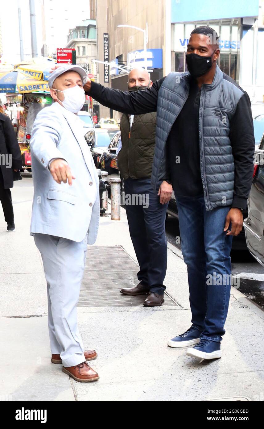 New York, NY, USA. 1st June, 2021. Michael Strahan seen exiting ABC
