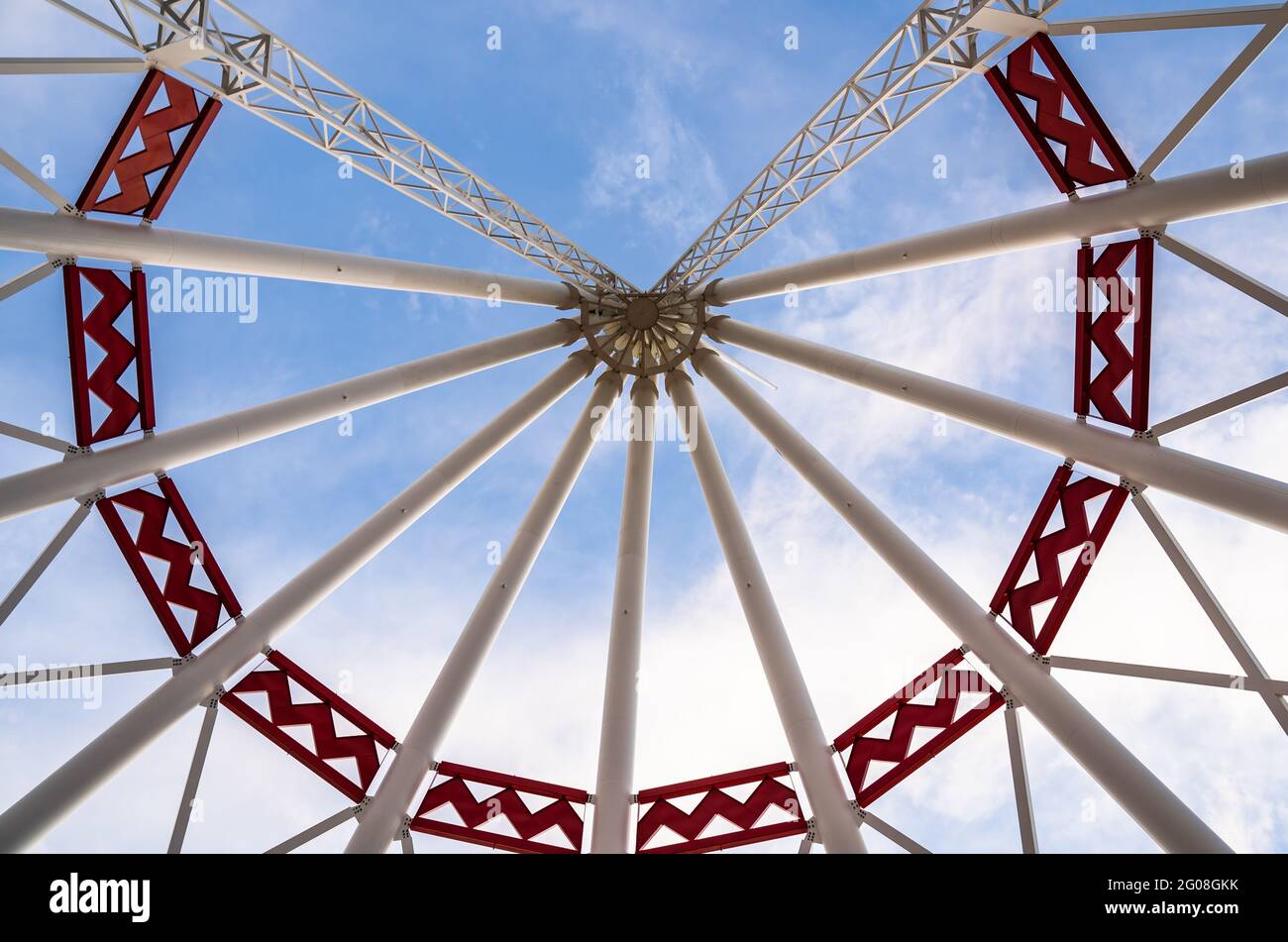 Medicine Hat Alberta Canada, May 14 2021 The inside of the worlds