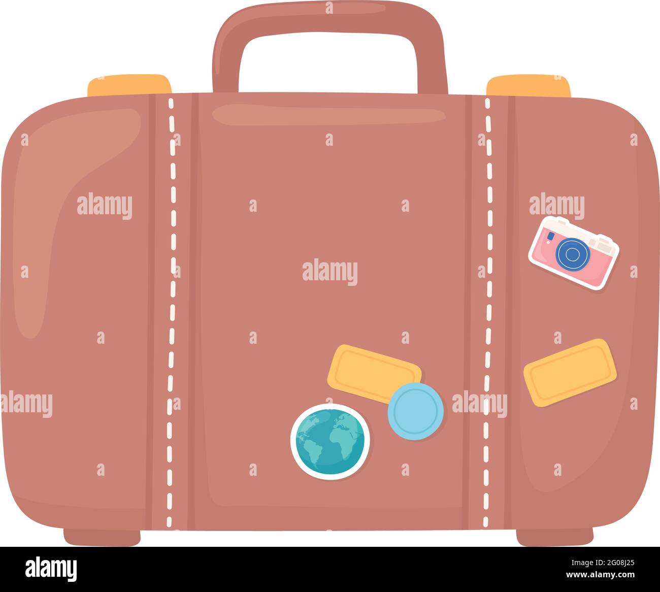 suitcases vintage stickers Stock Vector Image & Art Alamy