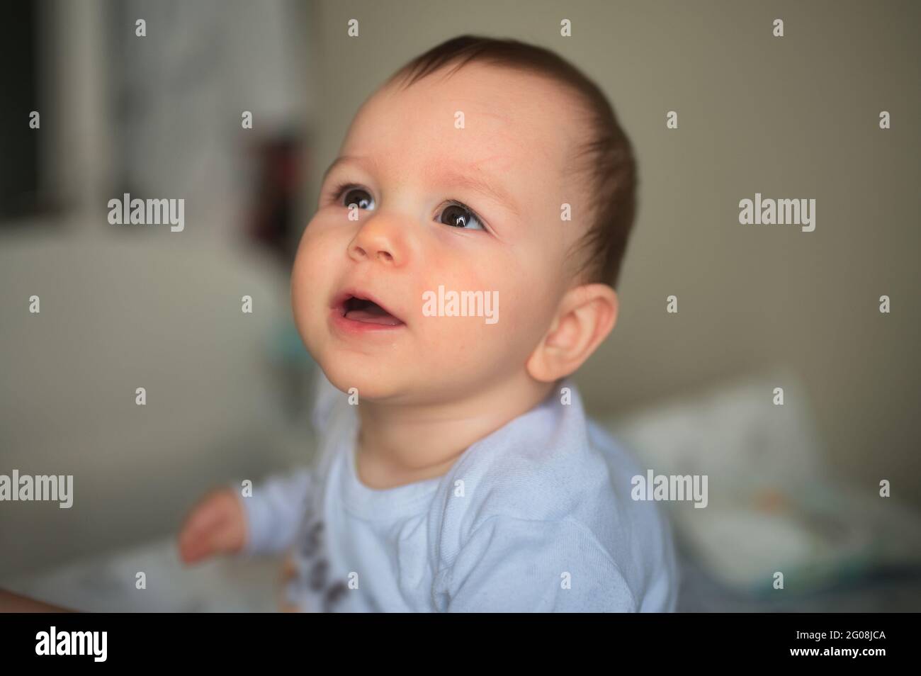 Closeup portrait of adorable little baby Stock Photo - Alamy