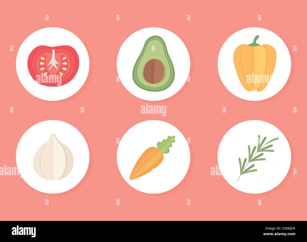 fresh vegetables icons Stock Vector Image & Art - Alamy
