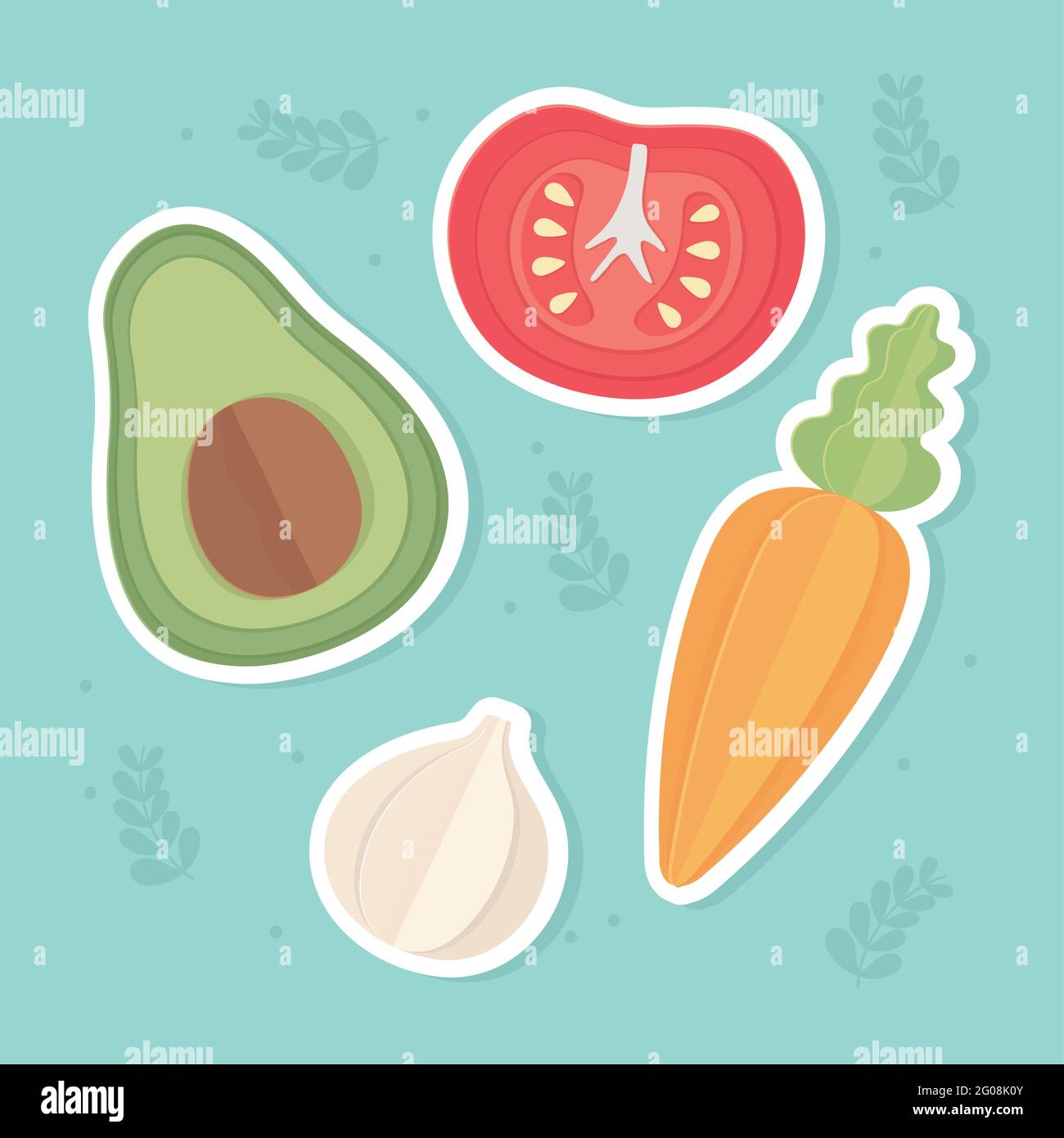 set of vegetables Stock Vector Image & Art - Alamy
