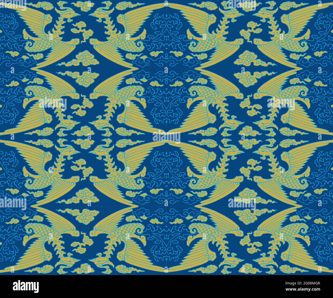 Seamless Oriental Vector Pattern. Traditional floral pattern for fabric ...