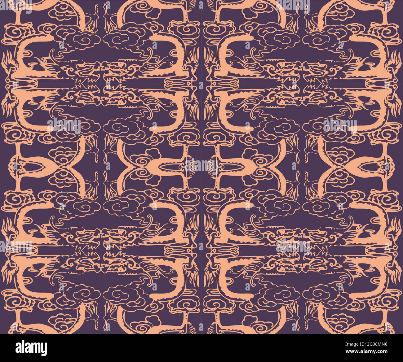 Seamless Oriental Vector Pattern. Traditional floral pattern for fabric ...