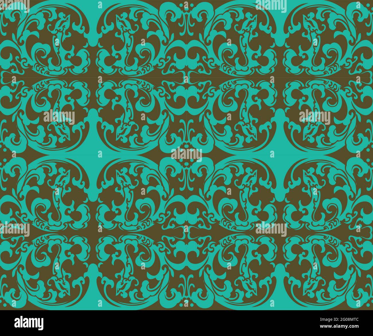 Seamless Oriental Vector Pattern. Traditional floral pattern for fabric ...