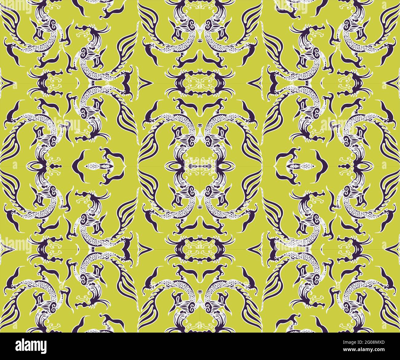 Seamless Oriental Vector Pattern. Traditional floral pattern for fabric ...