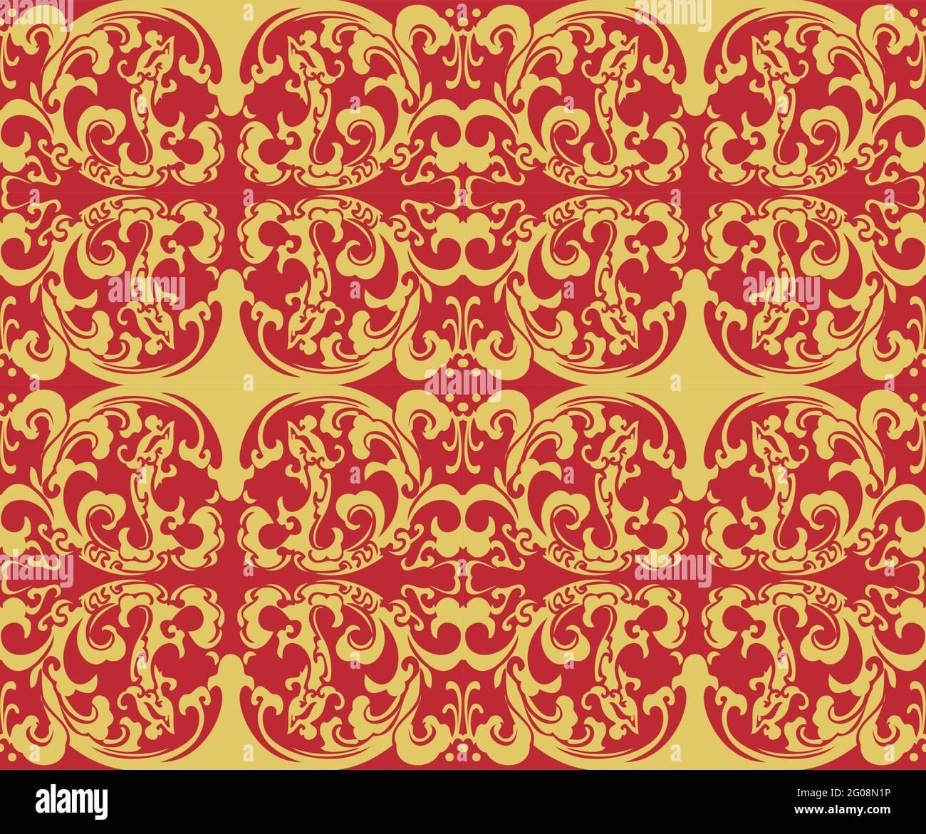 Seamless Oriental Vector Pattern. Traditional floral pattern for fabric ...