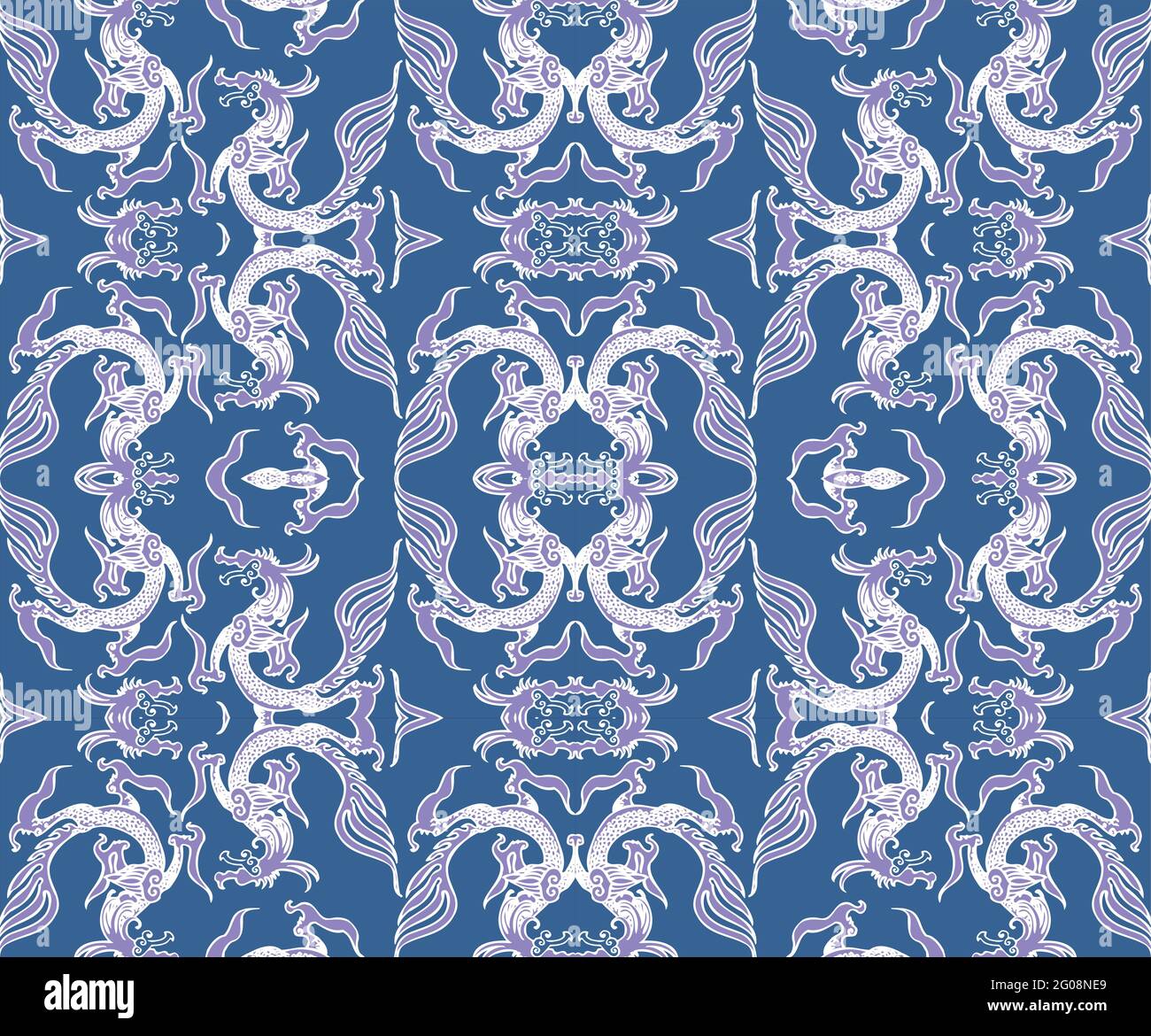 Seamless Oriental Vector Pattern. Traditional floral pattern for fabric ...