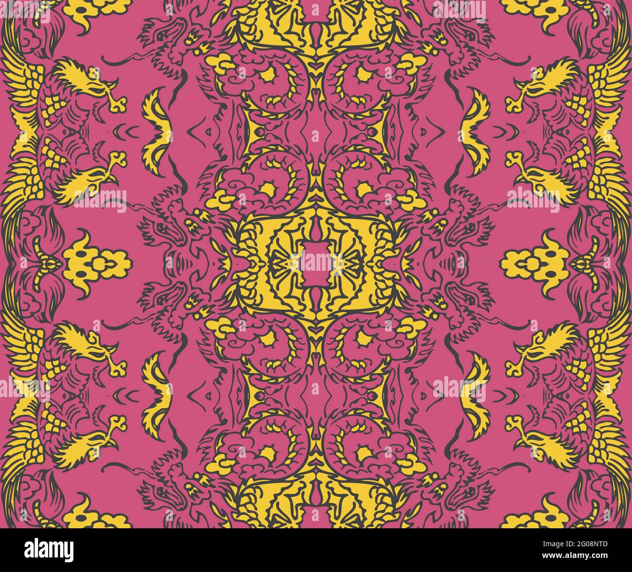 Seamless Oriental Vector Pattern. Traditional floral pattern for fabric ...