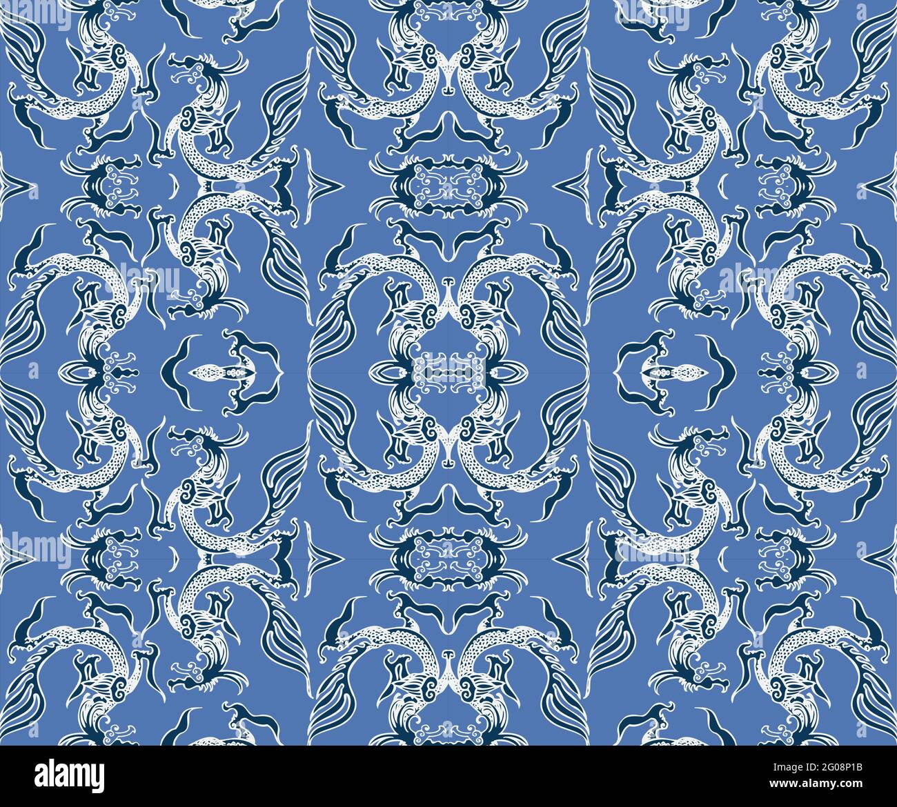 Seamless Oriental Vector Pattern. Traditional floral pattern for fabric ...