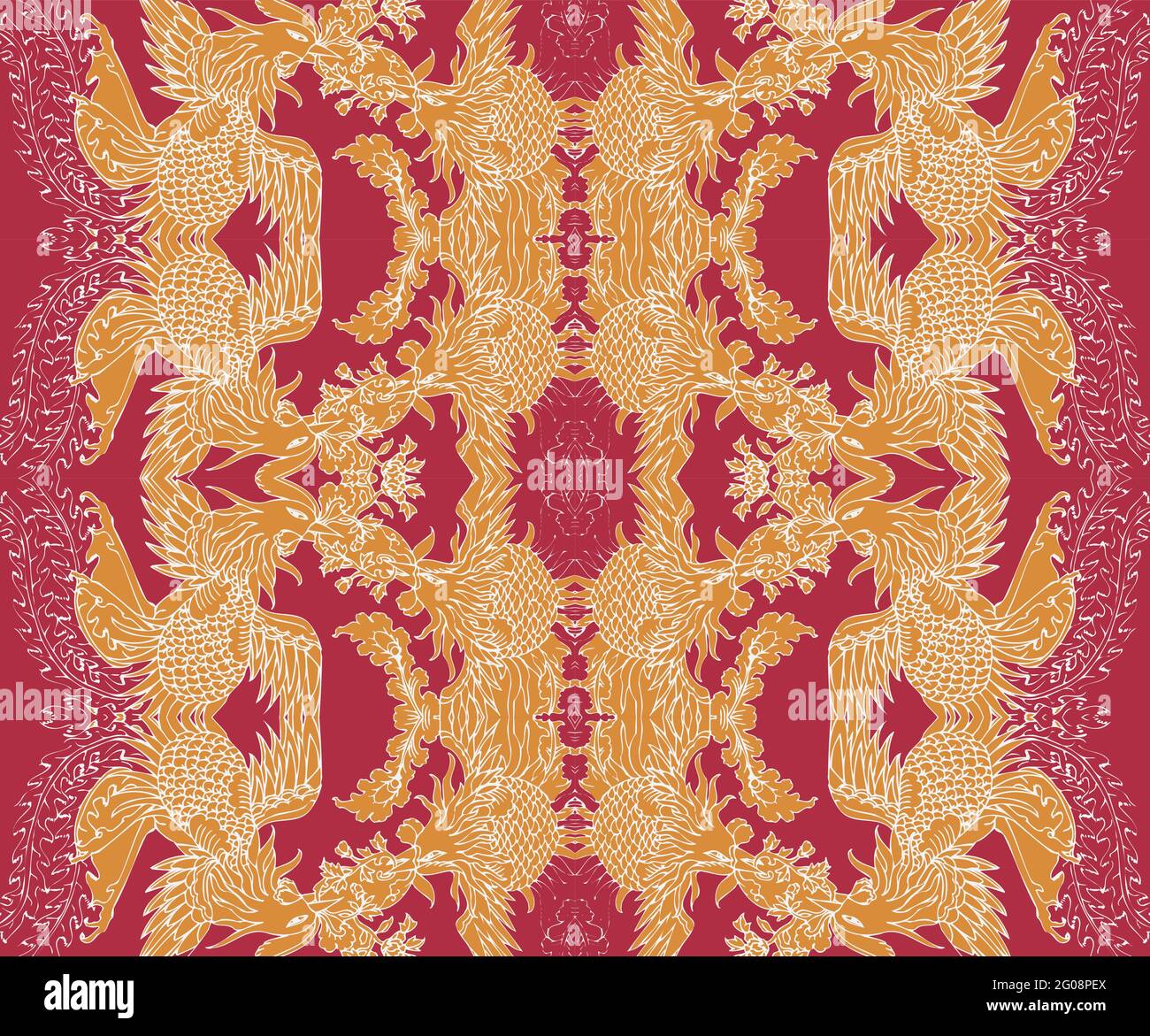 Seamless Oriental Vector Pattern. Traditional floral pattern for fabric ...