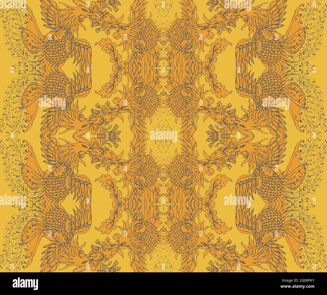 Seamless Oriental Vector Pattern. Traditional floral pattern for fabric ...