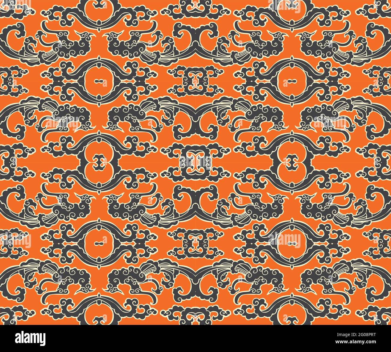 Seamless Oriental Vector Pattern. Traditional floral pattern for fabric ...