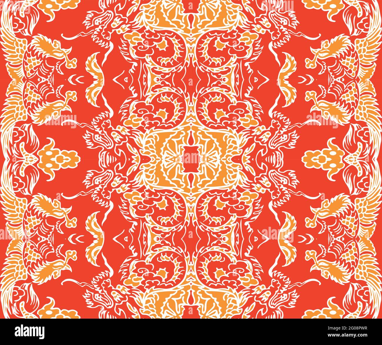 Seamless Oriental Vector Pattern. Traditional floral pattern for fabric ...