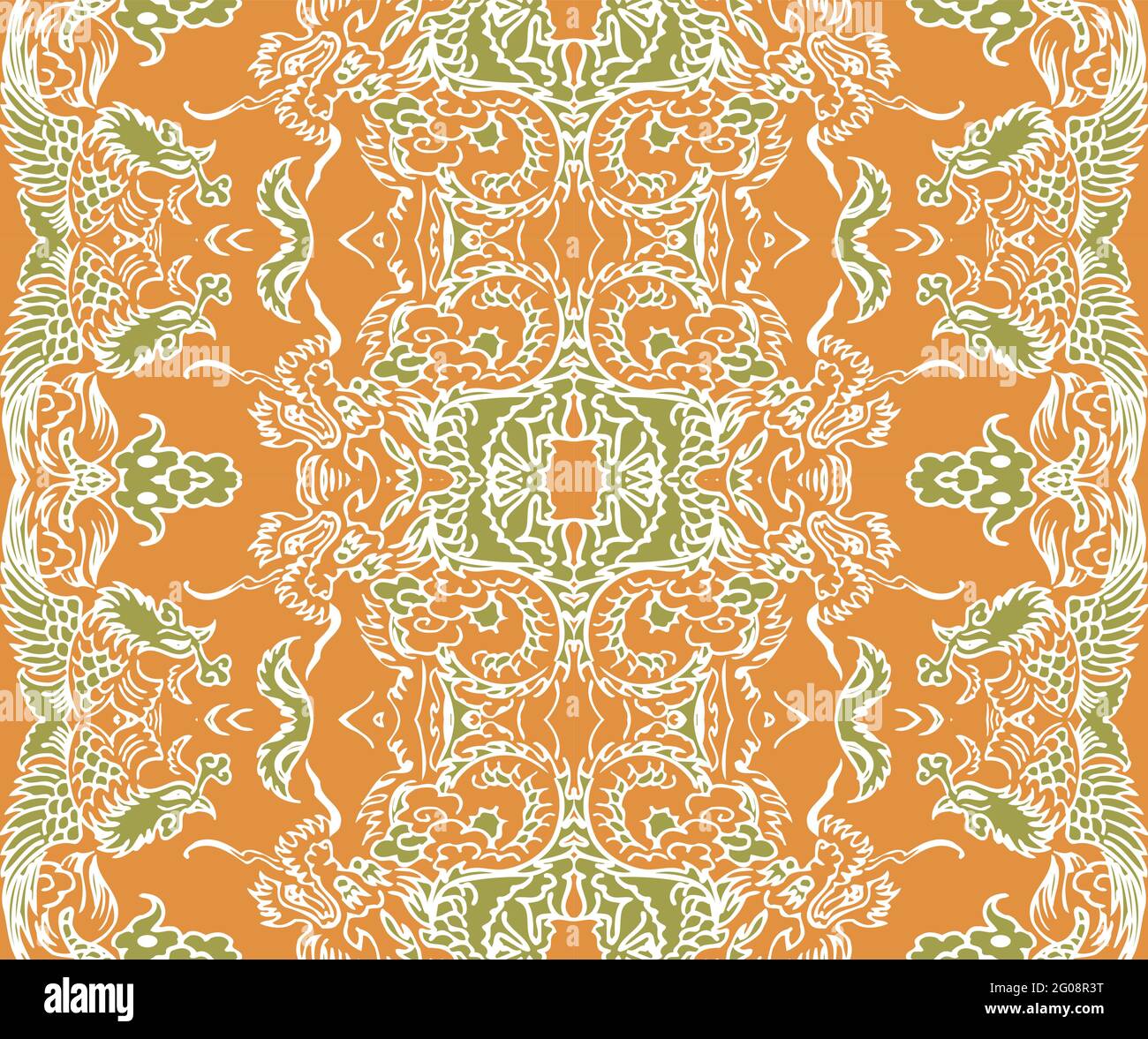 Seamless Oriental Vector Pattern. Traditional floral pattern for fabric ...